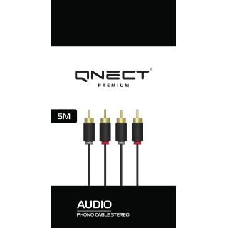 Cable QNECT 2xRCA-2xRCA, 5m / 101964