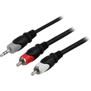 Cable DELTACO audio, 3.5mm-2xRCA, 3.0m / MM-141