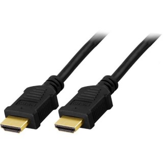 DELTACO HDMI cable, 4K, UltraHD in 30Hz, 5m, gold plated connectors, 19 pin ha-ha, black / HDMI-1050-K