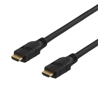 DELTACO PRIME Active HDMI Cable, 15m, Type-A, 4K, Spectra, Gold Plated, Black / HDMI-3150