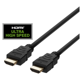 HDMI cable DELTACO ULTRA High Speed, 48Gbps, eARC, QMS, 8K at 60Hz, 4K at 120Hz, 3m, black / HU-30
