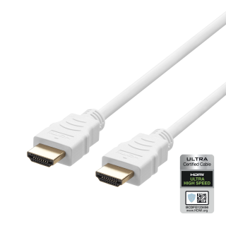 Ultra High Speed HDMI cable DELTACO ARC, QMS, 8K in 60Hz, 4K UHD in 120Hz, 3m, white / HU-30A-R
