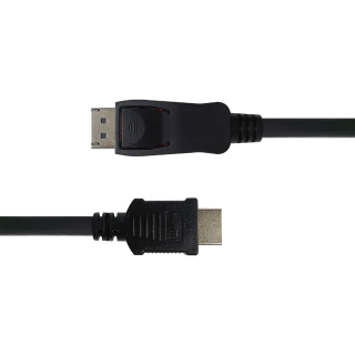 Cable DELTACO DisplayPort to HDMI, 4K UHD, 2m, black / DP-3020-K / R00110012