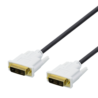 Cable DELTACO DVI-D Dual Link, 1080p 60Hz, 3m, black / 00120004