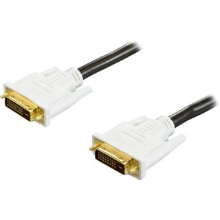 Cable DELTACO DVI-D "dual link", 2.0m / DVI-600A-K