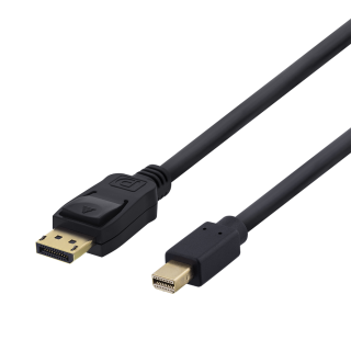 Cable DELTACO DisplayPort to miniDisplayPort, 4K UHD, 1m, black / DP-1111-K / 00110005