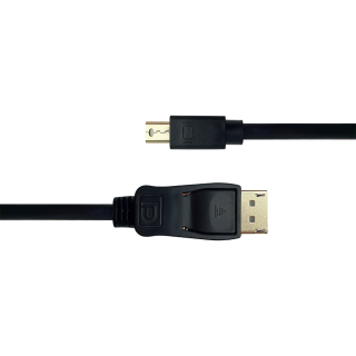 Cable DELTACO DisplayPort to miniDisplayPort, 4K UHD, 1m, black / DP-1111-K / 00110005