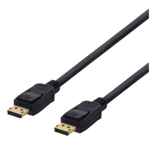DELTACO DisplayPort cable, 1,5m, 4K UHD, DP 1.2, black DP-1015D