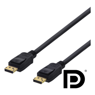 DisplayPort cable DELTACO 1m, 4K UHD, DP 1.2, black / DP-1010D