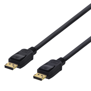 DisplayPort cable DELTACO 4K UHD, 21.6 Gb/s, 5m, black / DP-1050-K / R00110004