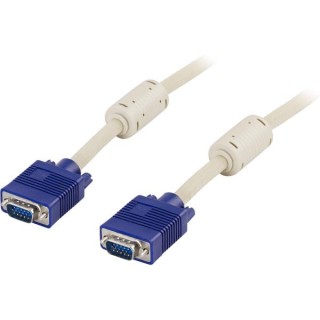 DELTACO monitor cable RGB HD 15ha-15ha, 1m / RGB-2G