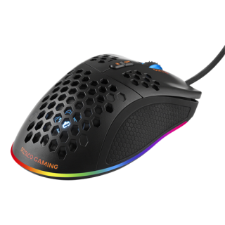 Mouse DELTACO GAMING wired, 6400 DPI, RGB, USB, black / GAM-108