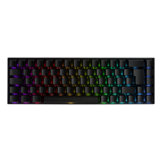 Wireless 65% keyboard DELTACO GAMING DK440R front lasered keys, RGB, Kailh Red, N-key rollover, UK Layout, pink/RGB / GAM-100-UK