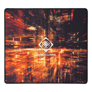 Mouse pad DELTACO GAMING L, 450x400x4mm, black with abstract pattern  / GAM-097