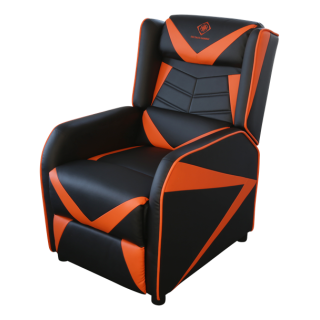 Gaming Armchair DELTACO GAMING PU leather,  black/orange GAM-087
