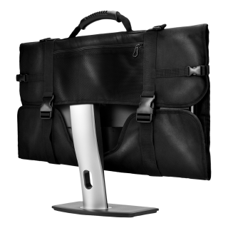 Monitor carrying bag DELTACO GAMING with pockets for accessories size L, for 24"-27" monitors, black / GAM-122