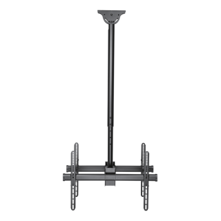Telescopic back-to-back ceiling mount DELTACO OFFICE for LED / LCD, 37-70 ", 1060 - 1560 mm, black / ARM-0404