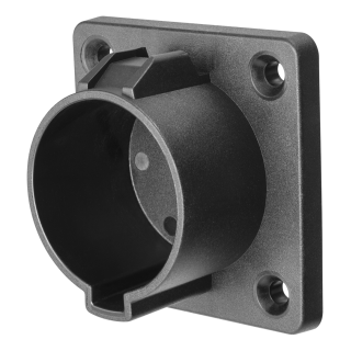 Wall bracket DELTACO e-Charge, for Type 1 charging connector, protects against dirt, black / EV-5101