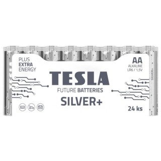 Batteries Tesla AA Silver+ Alkaline LR06 2600 mAh (24 pcs)