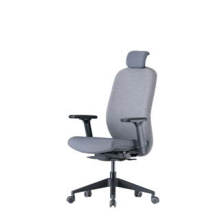 Up Up Athene ergonomic office chair Black, Grey + Grey fabric