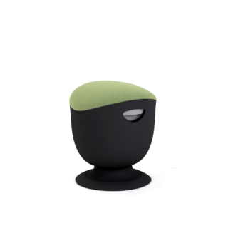 Up Up Seul ergonomic balance stool Black, D42 Green fabric