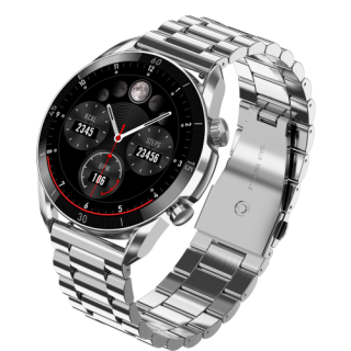 Garett V10 Smartwatch, Silver steel