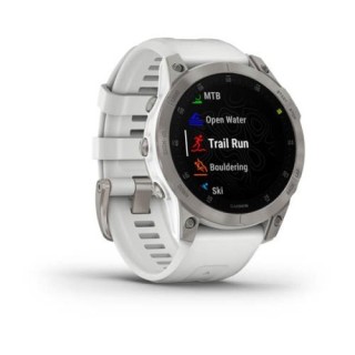 Smart watch Garmin Epix (Gen 2) - Sapphire Edition, Titanium with White Band, 47 mm