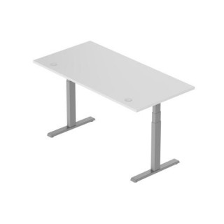 Adjustable Height Table Up Up Thor Gray, Table top L White