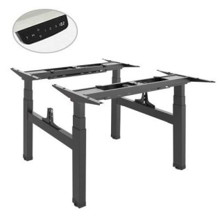 Height adjustable desk frame Up Up, black, electric 2x2 motor height adjustment