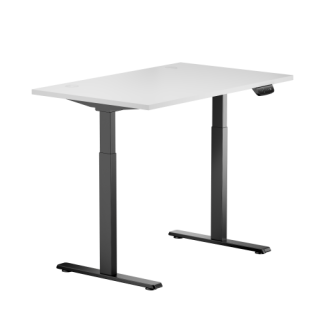 Adjustable Height Table Up Up Bjorn Black, Table top M White