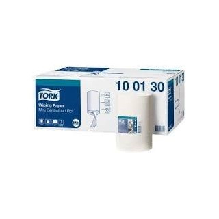 Hand towel rolls, paper, Tork Advanced Mini M1, 1-Ply, 120m, 50 cellulose-50 Recycled tissue, white,