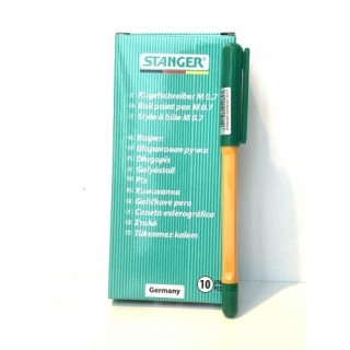 STANGER Ball Point Pens 0,7 finepoint Softgrip, green, 1 pcs. 18000300058