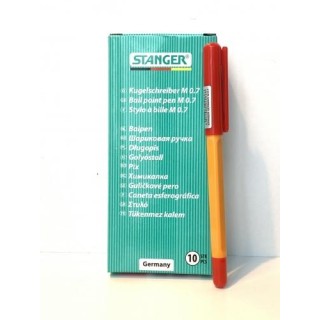 STANGER Ball Point Pens 0,7 finepoint Softgrip, red, 1 pcs. 18000300057