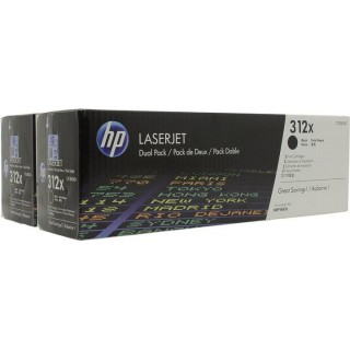 HP 312X (CF380XD) Toner Cartridge, 2-pack, Black (8800 pages)