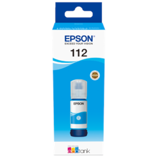 Epson 112 EcoTank (C13T06C24A) Ink Refill Bottle, Cyan