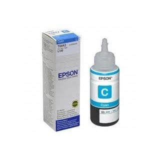 Epson T6642 (C13T66424A) Ink Refill Bottle, Cyan
