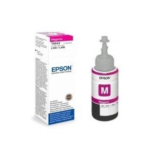 Epson T6643 (C13T66434A) Ink Refill Bottle, Magenta