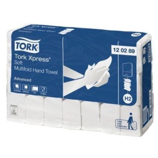 Hand towel sheets Tork Premium Interfold H2, 2 sl., 150 lapelių, 25.2x21.2cm, Z, ce