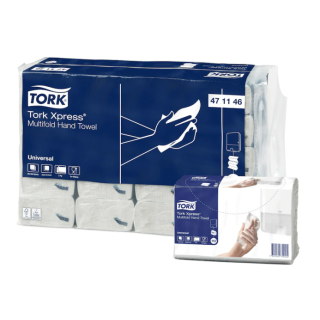 Leaflet towel paper Tork Xpress Multifold Universal H2 2 layers., 23,4 x 21,3 cm (20 pcs)