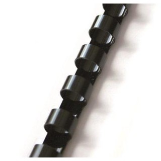 Binding spiral 12 mm (100vnt), black