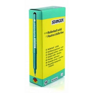 STANGER Rollerball Solid 0.7 mm, black, Box 10 pcs. 740010