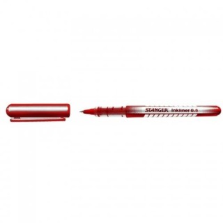 STANGER Rollerball Solid Inkliner 0.5 mm, red, Box 10 pcs. 7420003
