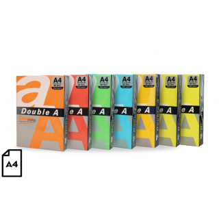 Colour paper Double A, 80g, A4, 100 sheets, Rainbow 5, 5 Colors