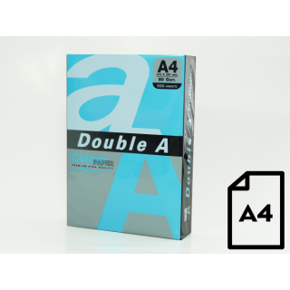 Colour paper Double A, 80g, A4, 500 sheets, Deep Blue