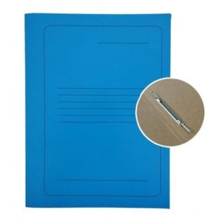 Project File A4 cardboard Smiltainis with metal clip, with print blue