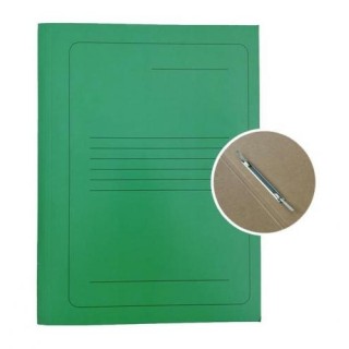 Project File A4 cardboard Smiltainis with metal clip, with print green