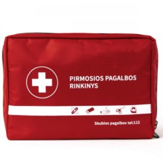 Updated 2023 Car First Aid Kit (red/black)