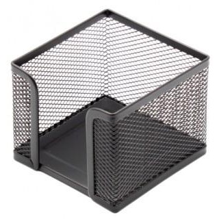 Note paper box Forpus , 9.5x9.5cm, black, perforated metal 1005-008