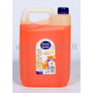 Soap, liquid, with glycerin, floral fragrance  5l