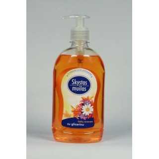 Soap, liquid, with glycerin, floral scent, with dispenser, 500ml